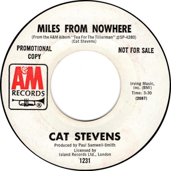 Cat Stevens -Wild World / Miles From Nowhere
