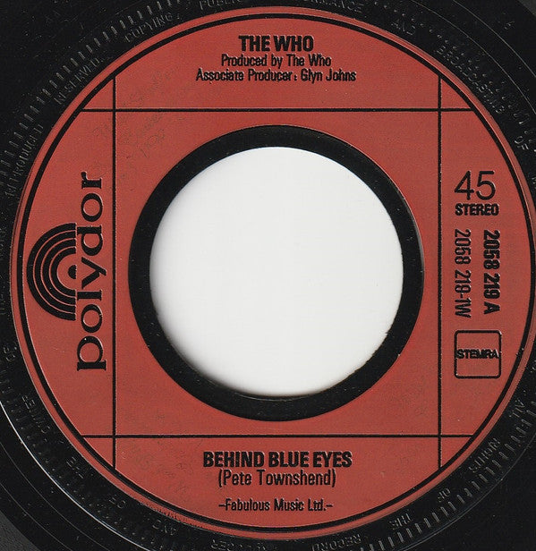 The Who -Behind Blue Eyes