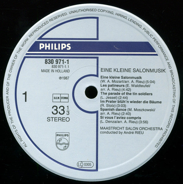 Maastrichts Salon Orkest - Eine Kleine Salonmusik