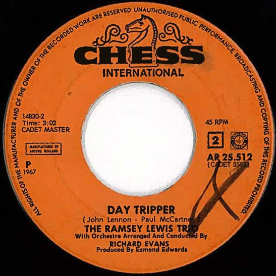 Ramsey Lewis Trio* -One, Two, Three / Day Tripper