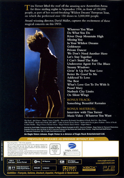 Tina Turner -Live In Amsterdam / Celebrate / Live In Rio
