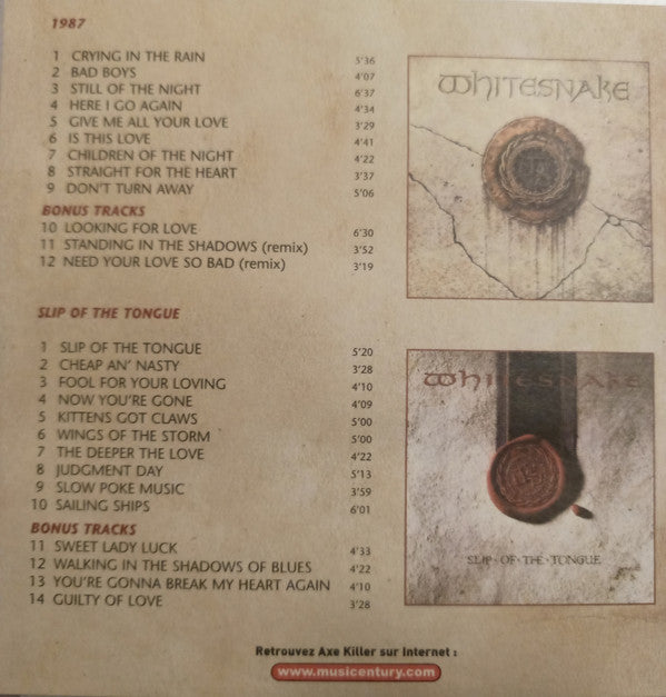 Whitesnake -1987 / Slip Of The Tongue - The Back To Black Collection