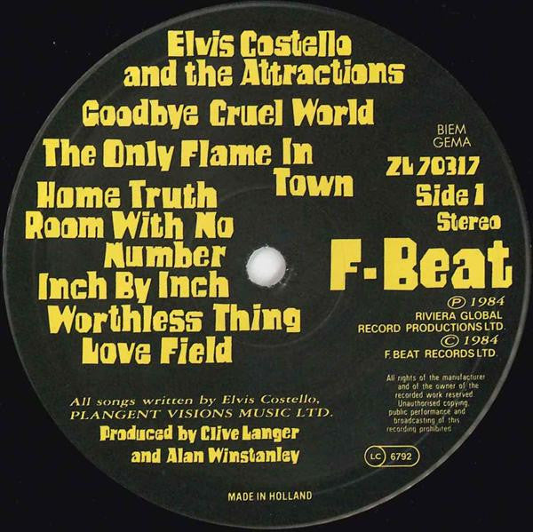 Elvis Costello And The Attractions* -Goodbye Cruel World