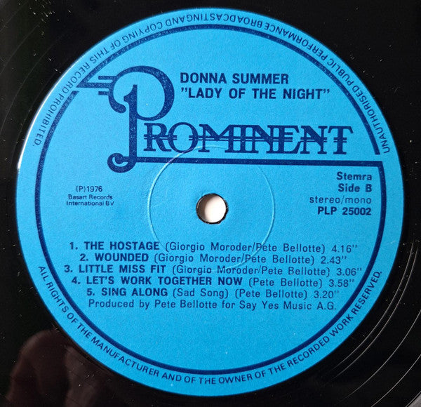 Donna Summer -Lady Of The Night
