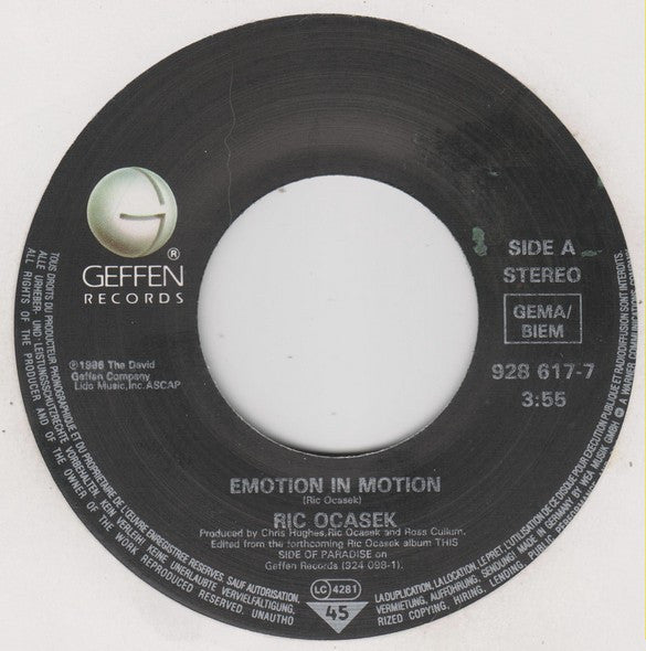 Ric Ocasek -Emotion In Motion