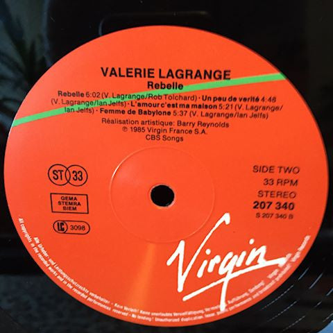 Valérie Lagrange -Rebelle