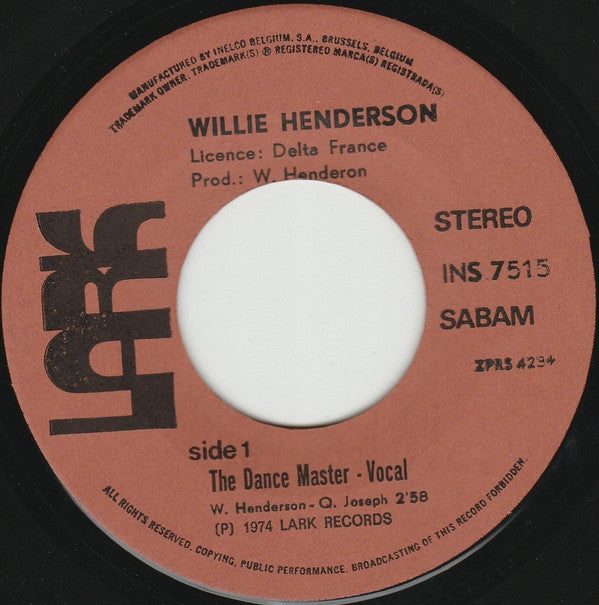 Willie Henderson - The Dance Master