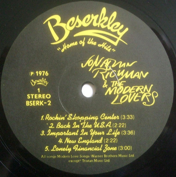 Jonathan Richman & The Modern Lovers -Jonathan Richman & The Modern Lovers