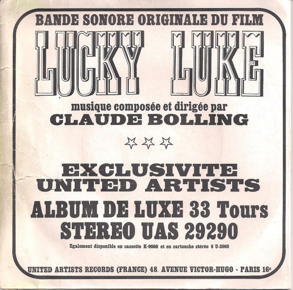 Claude Bolling -Bande Originale Du Film Lucky Luke