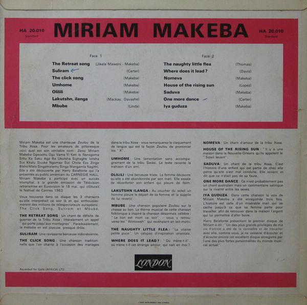 Miriam Makeba -Miriam Makeba