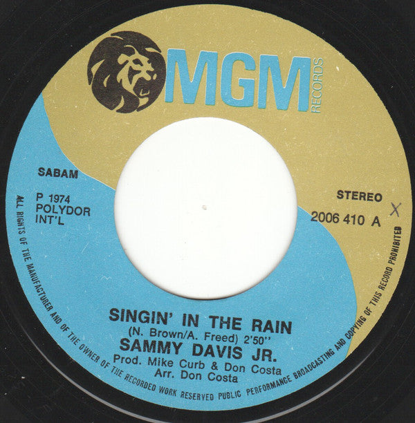 Sammy Davis Jr. -Singin' In The Rain / Chattanooga Choo - Choo