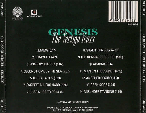 Genesis - The Vertigo Years