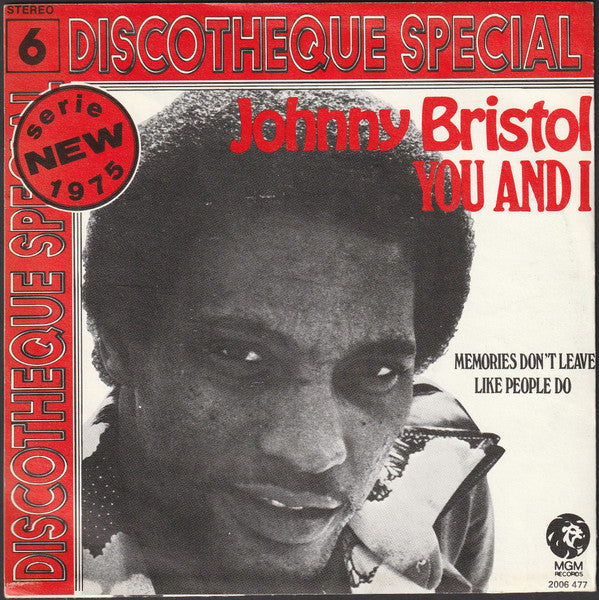 Johnny Bristol -You And I