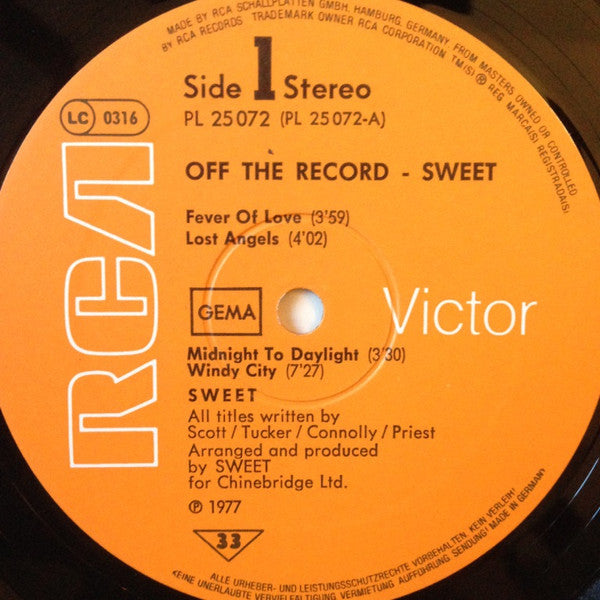Sweet* -Off The Record
