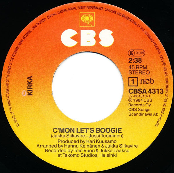 Kirka -C'Mon Let's Boogie