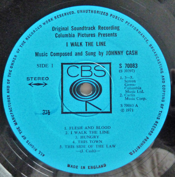 Johnny Cash -I Walk The Line (The Original Soundtrack Recording)