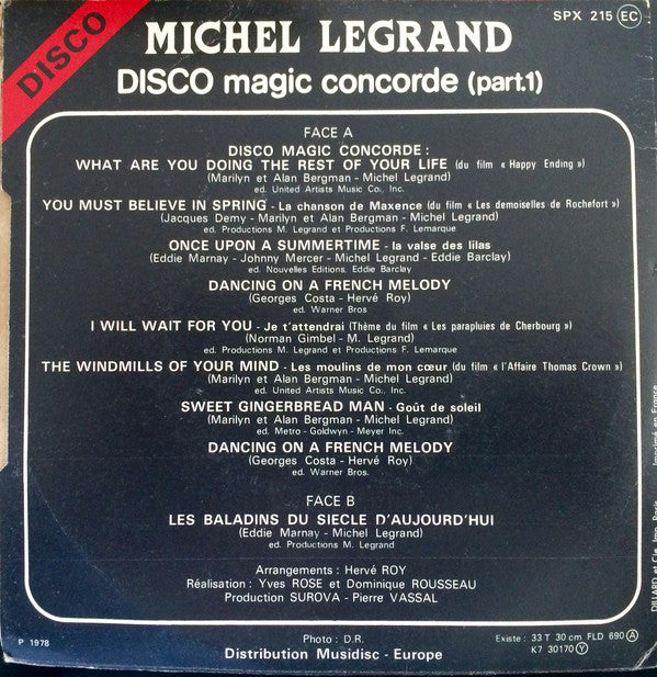 Michel Legrand -Disco Magic Concorde (Part.1)