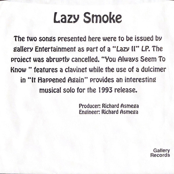 Lazy Smoke -Corridor Of Faces