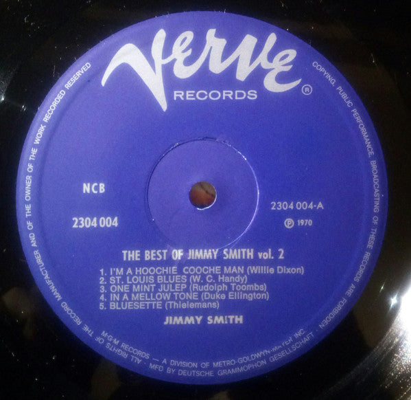 Jimmy Smith -The Best Of Jimmy Smith Vol. 2