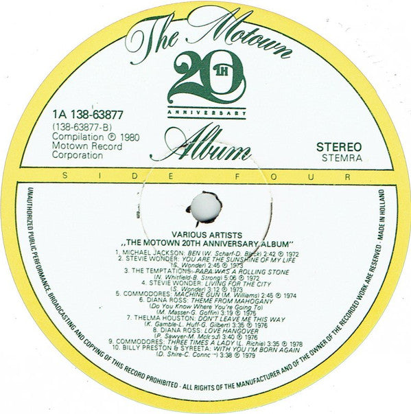 Various -The Motown 20th Anniversary Album
