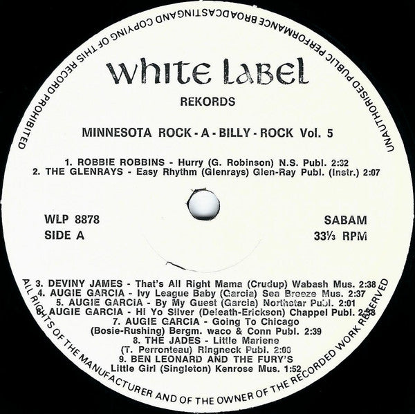 Various -Minnesota Rock-A-Billy-Rock Vol.5
