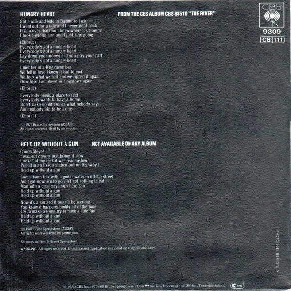 Bruce Springsteen - Hungry Heart