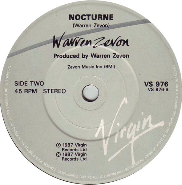 Warren Zevon -Leave My Monkey Alone