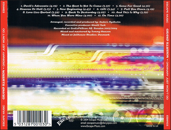 Grand Illusion (3) -Ordinary Just Won't Do