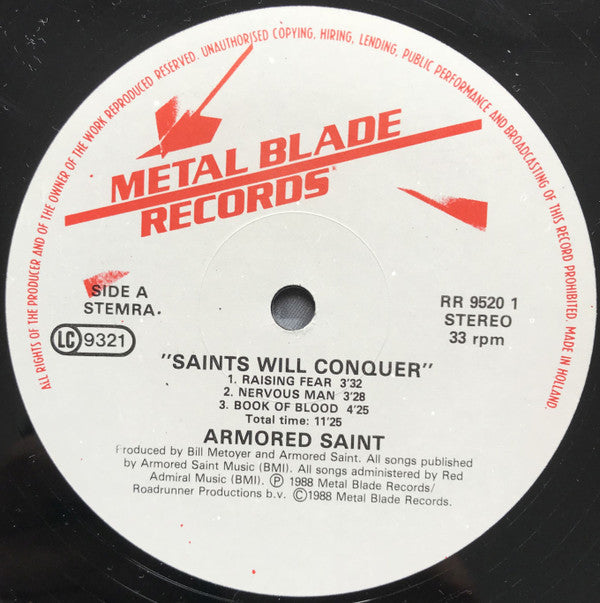 Armored Saint -Saints Will Conquer