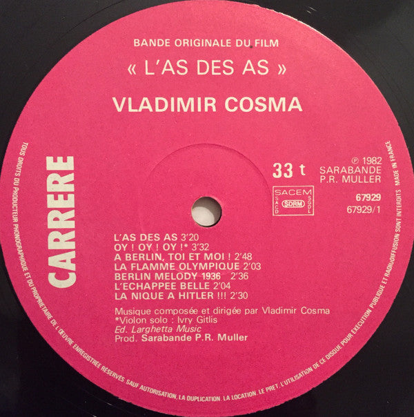 Vladimir Cosma -L'As Des As (Bande Originale Du Film)