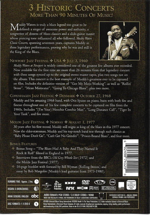 Muddy Waters -Classics Concerts (3 Historic Concerts)