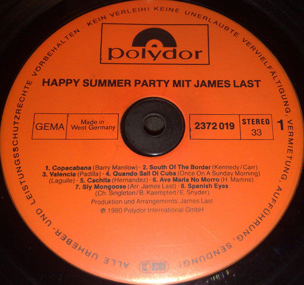 James Last -Happy Summer Party