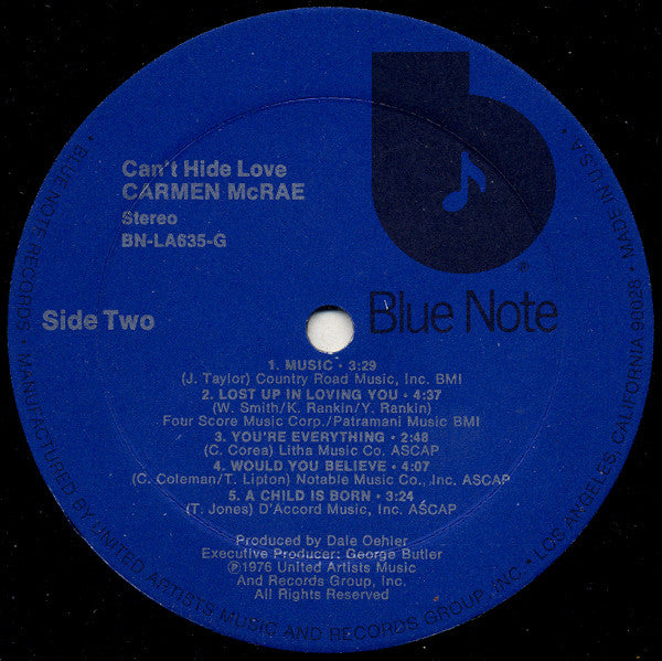 Carmen McRae -Can't Hide Love