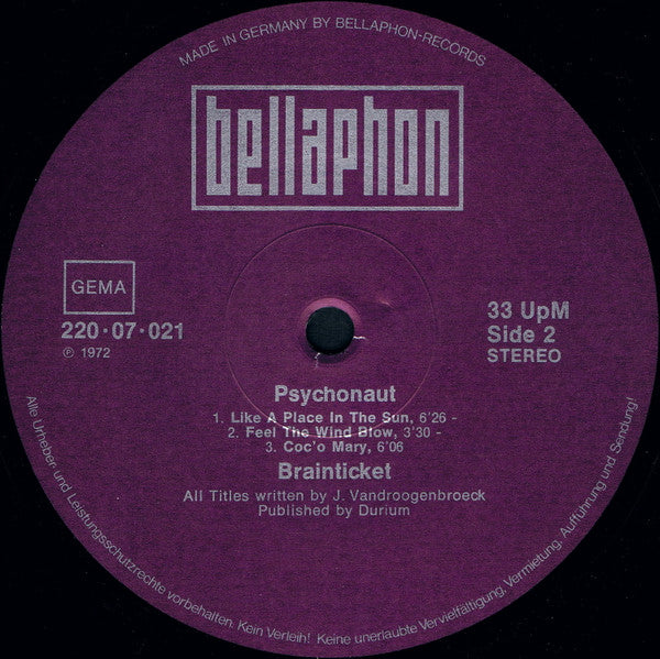 Brainticket -Psychonaut