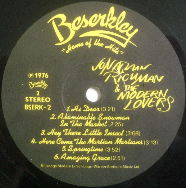 Jonathan Richman & The Modern Lovers -Jonathan Richman & The Modern Lovers