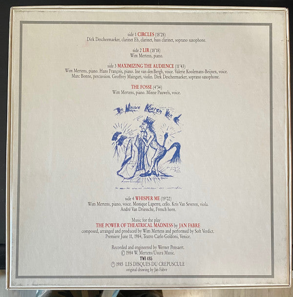 Wim Mertens Performed By Soft Verdict - Maximizing The Audience