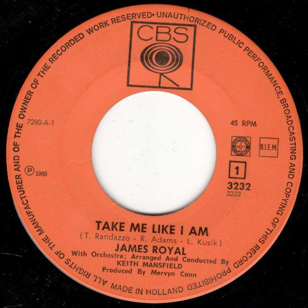 James Royal -Take Me Like I Am / Sitting In The Station
