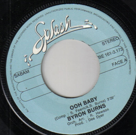 Byron Burns -Ooh Baby / Washington