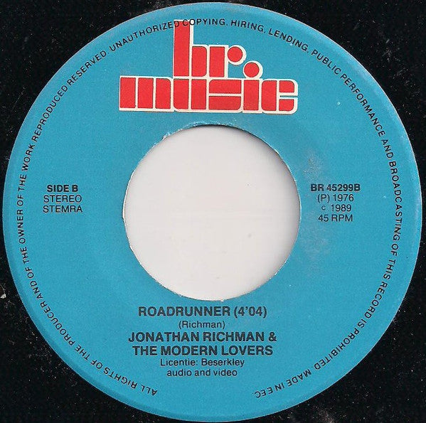 Jonathan Richman & The Modern Lovers -Egyptian Reggae / Roadrunner