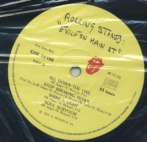 The Rolling Stones -Exile On Main St