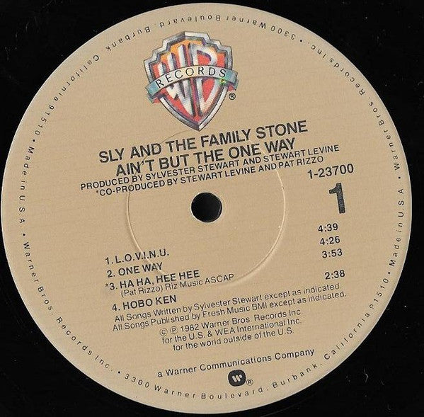 Sly & The Family Stone -Ain't But The One Way