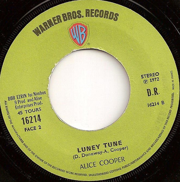 Alice Cooper -Elected / Luney Tune