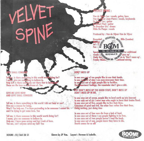 Velvet Spine -Love Shall Conquer