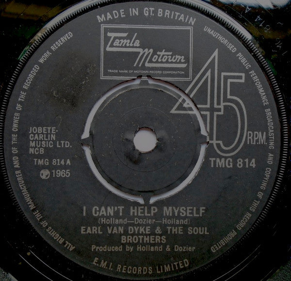 Earl Van Dyke & The Soul Brothers (17) -I Can't Help Myself / How Sweet It Is (To Be Loved By You)