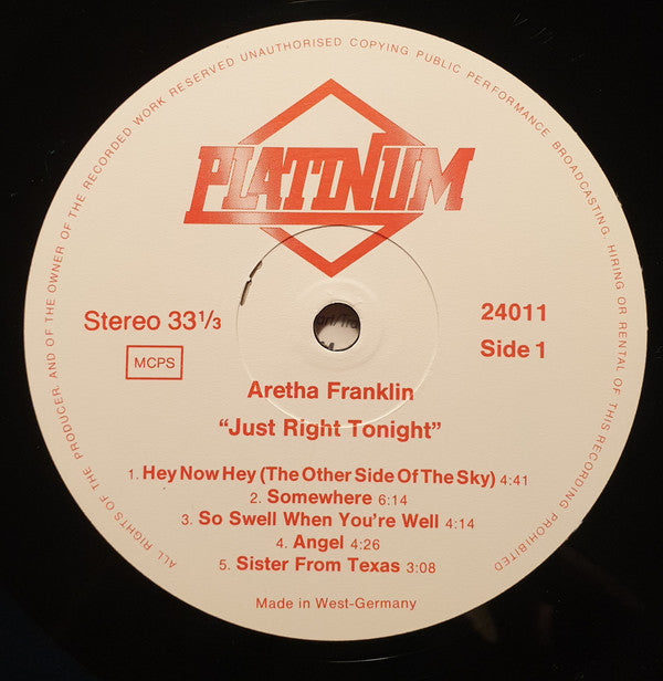 Aretha Franklin -Just Right Tonight
