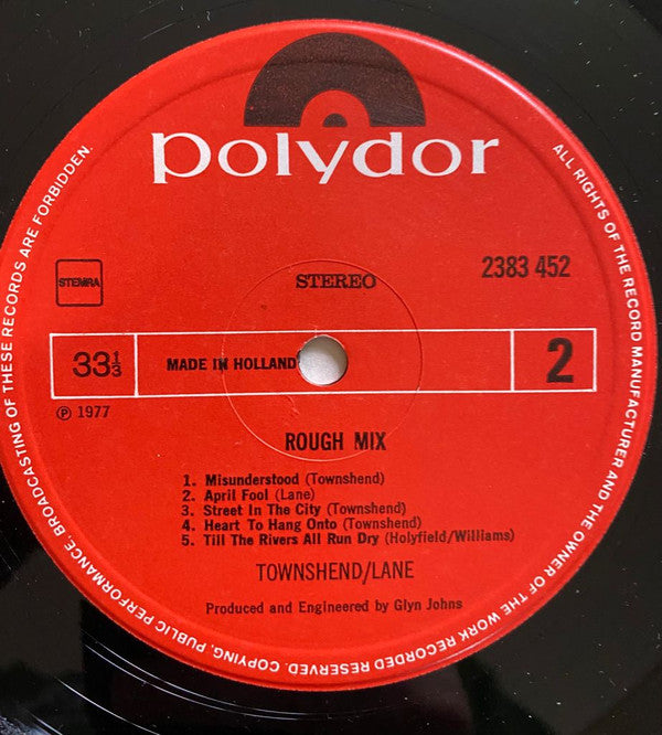 Pete Townshend • Ronnie Lane -Rough Mix