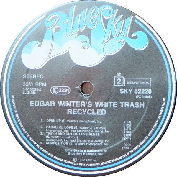 Edgar Winter's White Trash -Recycled