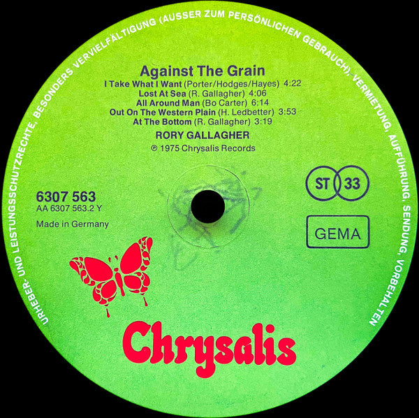 Rory Gallagher -Against The Grain