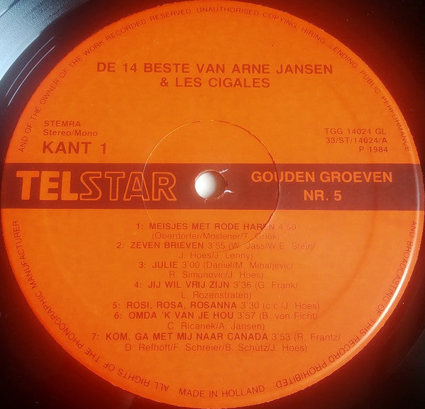 Arne Jansen & Les Cigales -De 14 Beste Van Arne Jansen & Les Cigales