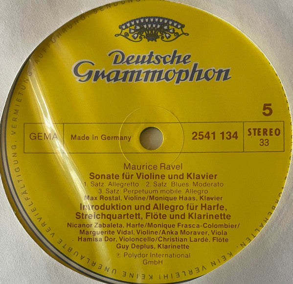 Debussy*, Ravel*, Boston Symphony Chamber Players, Drolc-Quartett, Trio Di Trieste, Max Rostal, Monique Haas - Quartette • Piano Trio • Sonaten • Syrinx • Introduktion &amp; Allegro